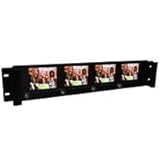 19 inch Rackmount 4 x 3.5 inch LCD Monitor, 2U