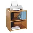 Lorell LLR44312 Printer Stand- w- 2 Shelves- 23-.50in.x24in.x27in.- Medium Oak