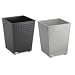 Wastebasket,Steel,6 Gallon,10-1/2"x10-1/2"x12-1/2",Black, Sold as 1 each Reviews