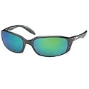 Costa Del Mar Brine Sunglasses - Black Frame - Green Mirror - Glass