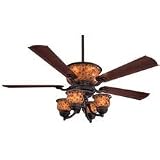 Minka Aire Ceiling Fans F706-DRB Adare Indoor Fan Uplight Pen Shell Fan