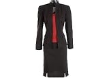 Apparel : Misses Perceptions Red Pinstripe Three Piece Suit