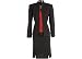 Misses Perceptions Red Pinstripe Three Piece Suit