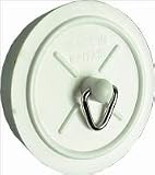 WHITE BATH AND SINK PLUG 38mm (1 1/2 )