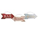 Nantucket Set Of 3 Large Wood Signs Beach Nautical Wall Decor