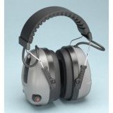 Elvex COM-655 Electronic Non-Foldable Ear Muffs with Impulse Filter & 3.5mm Audio Input Jack, 25 dB NRR, Weight: 12.8 oz.