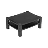 KANTEK INC. Two-Level Deluxe Stand, 17w x 13 1/4d x 3 - 6 1/2h, Black