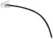 GE TL96580 Phone Line Cord (25 ft, Black, 4-conductor)
