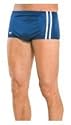 Speedo Men's Nylon Stripe Square Leg Bathing Suit