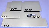 Stainless Steel Shim Flat Sheet, 0.006" x 24" x 24", 300 Series Grade Certified, Full Hard Temper