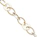 14k Tri-Color 17 Inch Polished Fancy Link Necklace title=