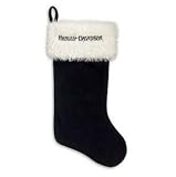 Harley-Davidson® Black Chrsitmas Stocking-LIMITED EDITION. Hang with Care. Embroidery. 96906-12V
