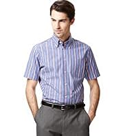 Collezione Pure Cotton Short Sleeve Striped Shirt