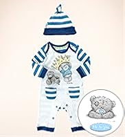 3 Piece Pure Cotton Tatty Teddy All in One with Hat Soft Toy