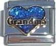 Clearly Charming Grandma Heart Italian Charm