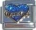 Jewelry : Clearly Charming Grandma Heart Italian Charm