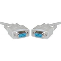 DB9 Female / DB9 Female, 8C, Null Modem Cable, 6 ft (UL)