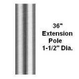 Fanimation EP36PW 36 Ceiling Extension PolePewter