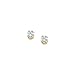 14K Yellow Gold 3 MM Aquamarine Children's Earring Studs