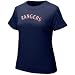 Nike Texas Rangers Ladies Navy Blue Authentic Crew T-shirt
