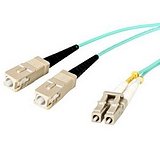 10M Fiber Cable Lc/sc 50/125 Duplex 10GB Aqua Multimode Lszh