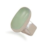 Oval Chalcedony Ring Size 8