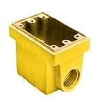 Box Fd Yellow Fiberglass 1'hub