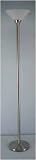Grandrich G-1075 ST Torchiere Floor Lamp with Plastic Shade in Satin Steel