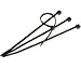 400-808BK Steren 8IN Cable Ties 100 Pcs Black