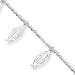 Sterling Silver Ichthus (Fish) Bead Bracelet - 7 inch