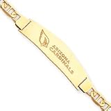 14K Arizona Cardinals Large Logo W/Name Id W/Anchor Chain - NF54-7