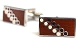 Brown Disco Cufflinks by Tyler and Tyler