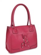 Passion Marroon Vegan Leather Medium Two-Handle Shoulder Handbag