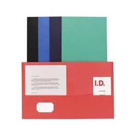 Sparco 71438 Double Pocket Portfolio, 125 Sheet Capacity, 25/BX, Green