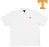 NCAA Tennessee Volunteers Collegiate Prevail White Men's Button Down Polo Shirt