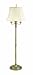 House Of Troy N606-AB Newport Collection Portable 63-Inch Bridge Floor Lamp, Antique Brass with Off-White Softback Shade
