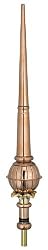 48" Handcrafted "Demeter" Pure Polished Copper Cupola Finial
