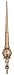 24" Handcrafted "Demeter" Pure Polished Copper Cupola Finial