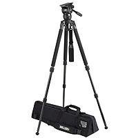 Miller Compass 20 Fluid Head System 1844 with Solo DV 2 Stage Alloy Tripod - Supports 44 lbs., Max. Height 63.5