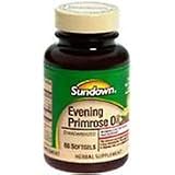 Evening Primrose Oil 1000 mg Softgels, by Sundown - 60 Softgels