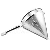 Stainless Steel China Cap Chinois Fine Strainer: 12-inch