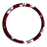 Hawaii Hibiscus Floral Print Steering Wheel Cover - Red