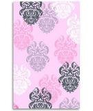 The Rug Market America Signature Brocade Pink 12363 Pink Black White 2'8X4'8 Area Rug
