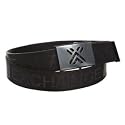 Armani Exchange Logo Embroidered Web Belt