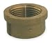Industrial Grade 1VFH7 Cap, Red Brass, 2 In, 150 PSI, Class 125