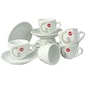 Gaggia 'G' Espresso Cup and Saucer x6