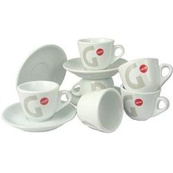 Gaggia 'G' Espresso Cup and Saucer x6