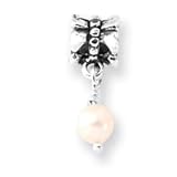 Sterling Silver Reflections Cultured Pearl Dangle Bead QRS542