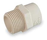 Industrial Grade 2GKA8 Adapter, 2 In, Slip x MPT, CPVC