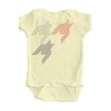 Girl’s Banana Yellow Onesie with Multicolor Design